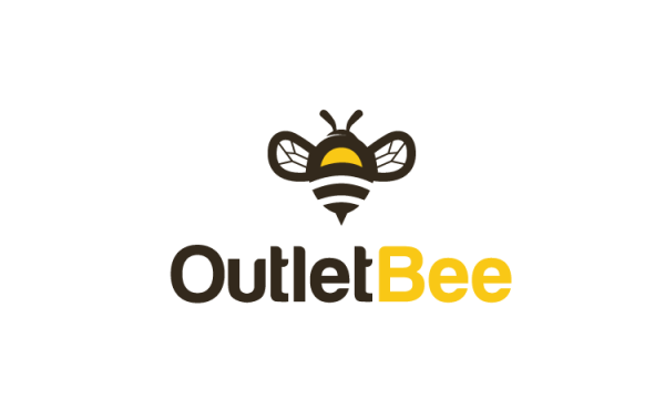 outlet bee business name logo