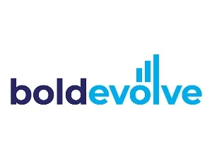 bold evolve business name logo